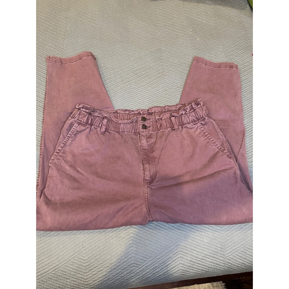 Universal Thread WomenMauve Paperbag Waist PantsSize 18 Purple High Rise Relaxed